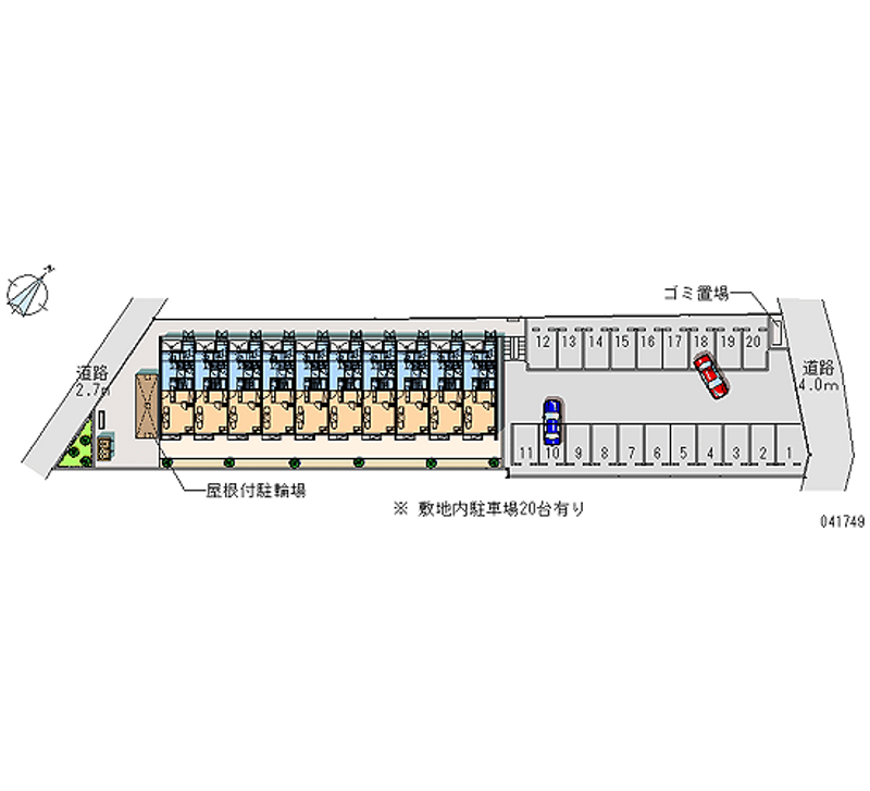 41749 bãi đậu xe hàng tháng