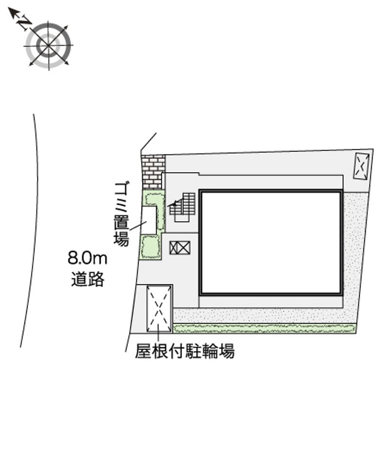 レオパレスクレシア柵町 配置図