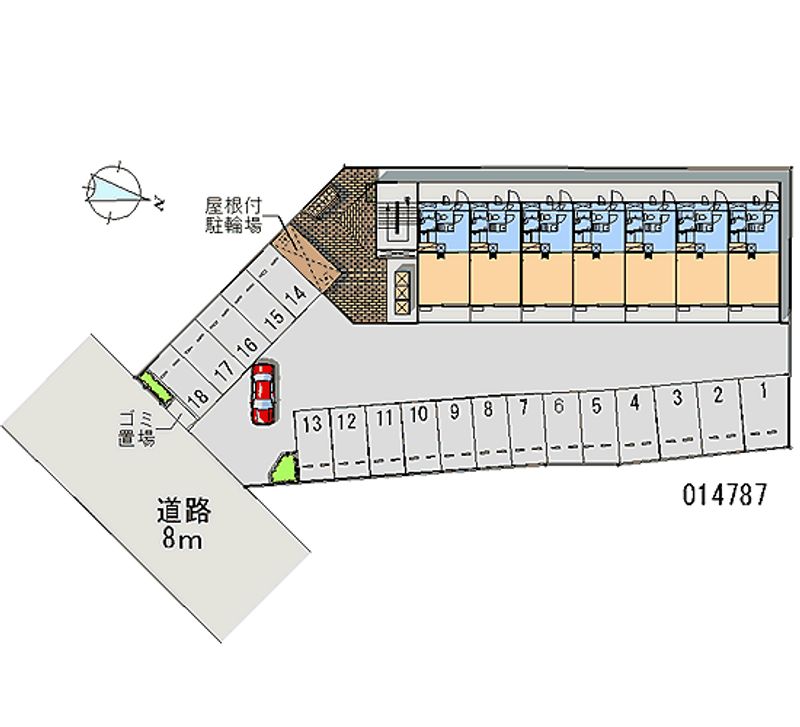 レオパレスネッスル小松 月極駐車場