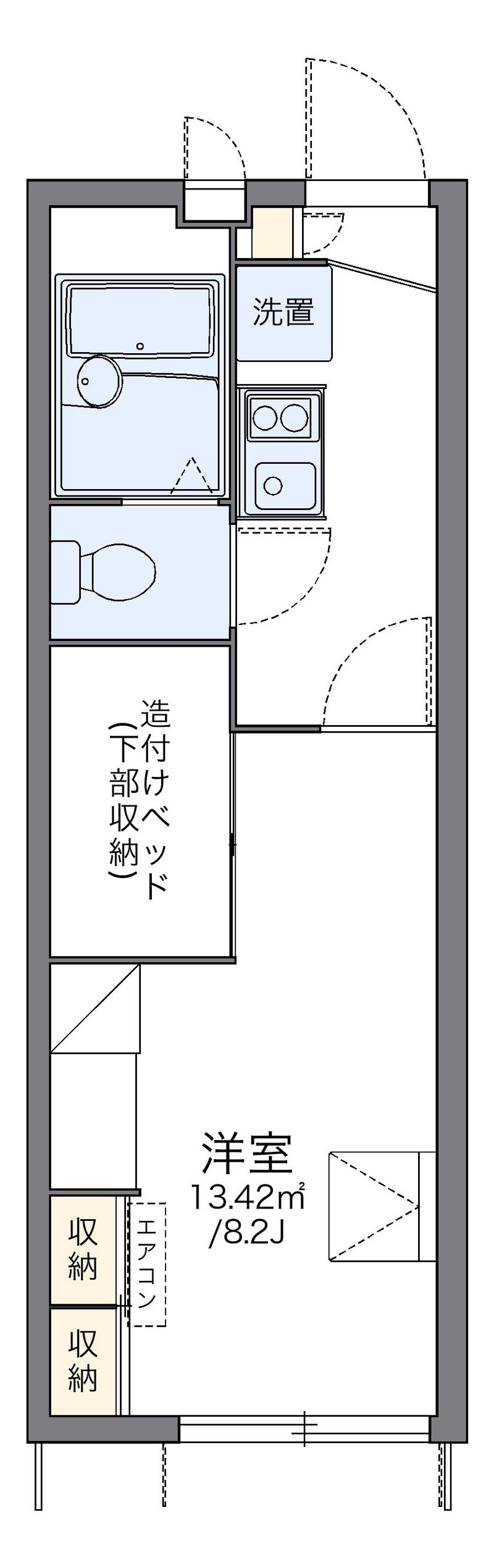 レオパレス三本松ヒルズ 間取図