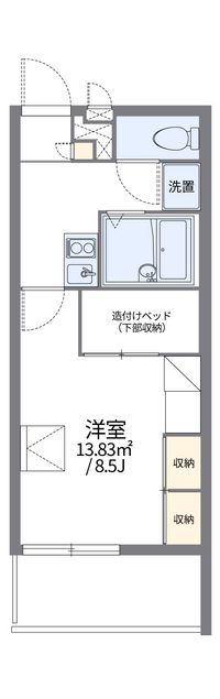 レオパレスＯＲＯＫＵⅡ 間取図