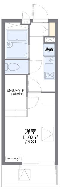 レオパレス博多豊Ⅰ 間取り図