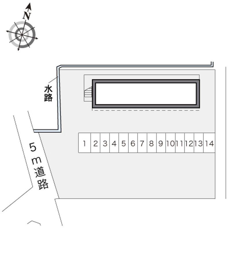 レオパレス北上ＥＡＳＴ 配置図