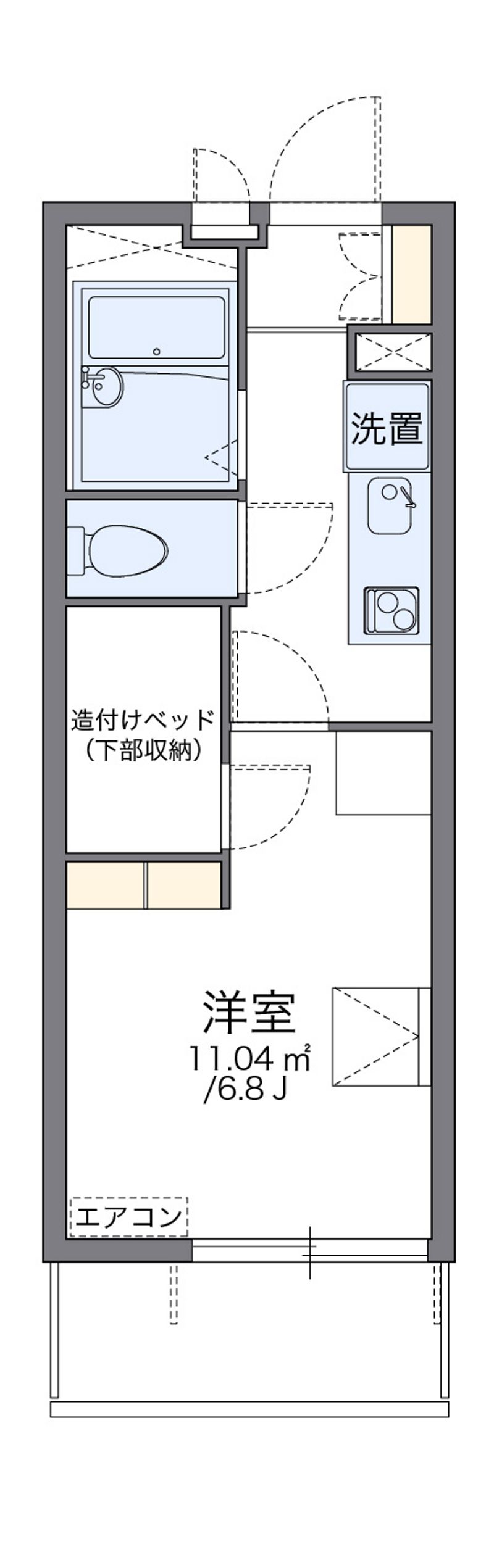 レオパレスあさひ 間取図