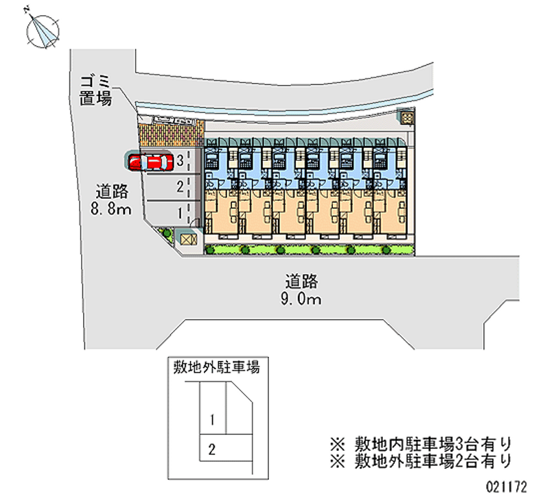 レオパレス仲 月極駐車場