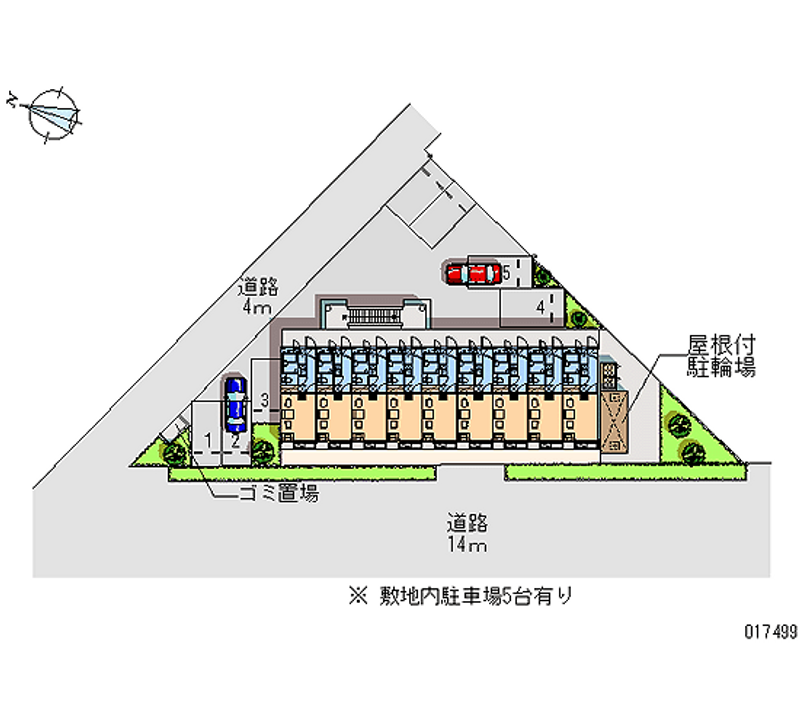 レオパレスＦＵＪＩ 月極駐車場