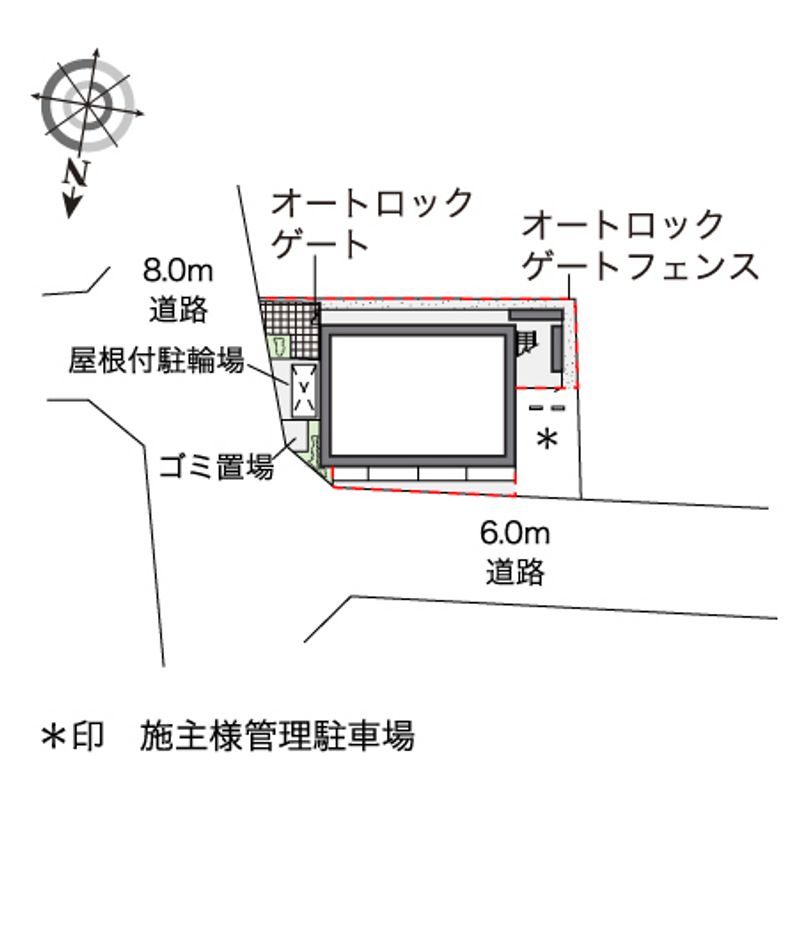 レオパレスすずしろ 配置図