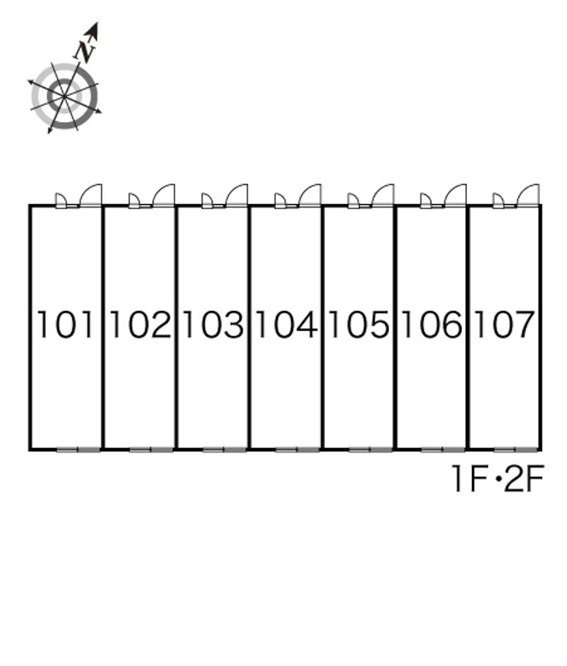 レオパレスのぞみ 間取り配置図