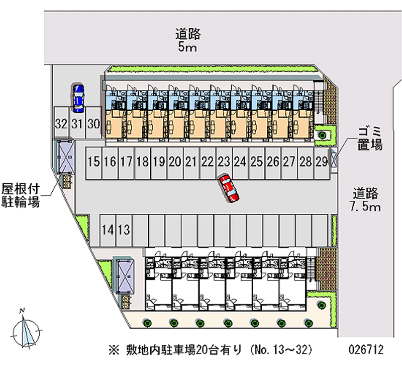 26712 Monthly parking lot