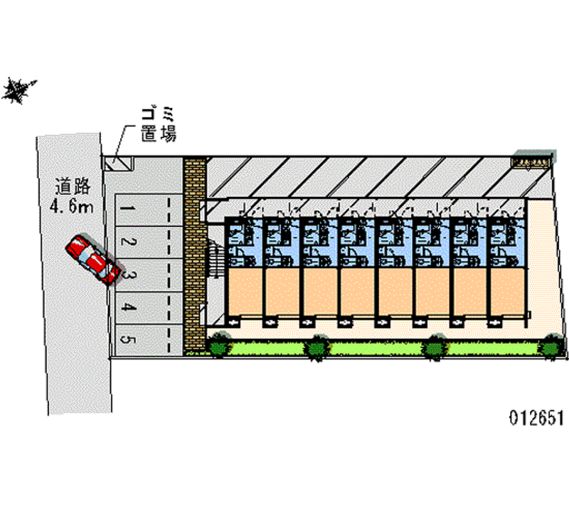 12651 bãi đậu xe hàng tháng