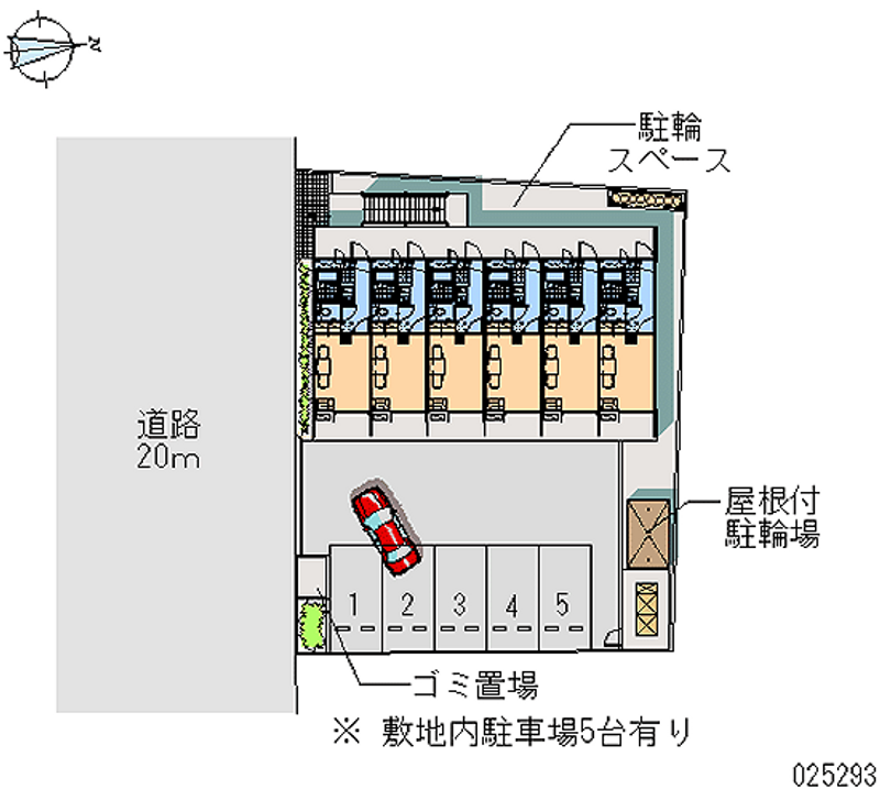 レオパレスオキツモ 月極駐車場