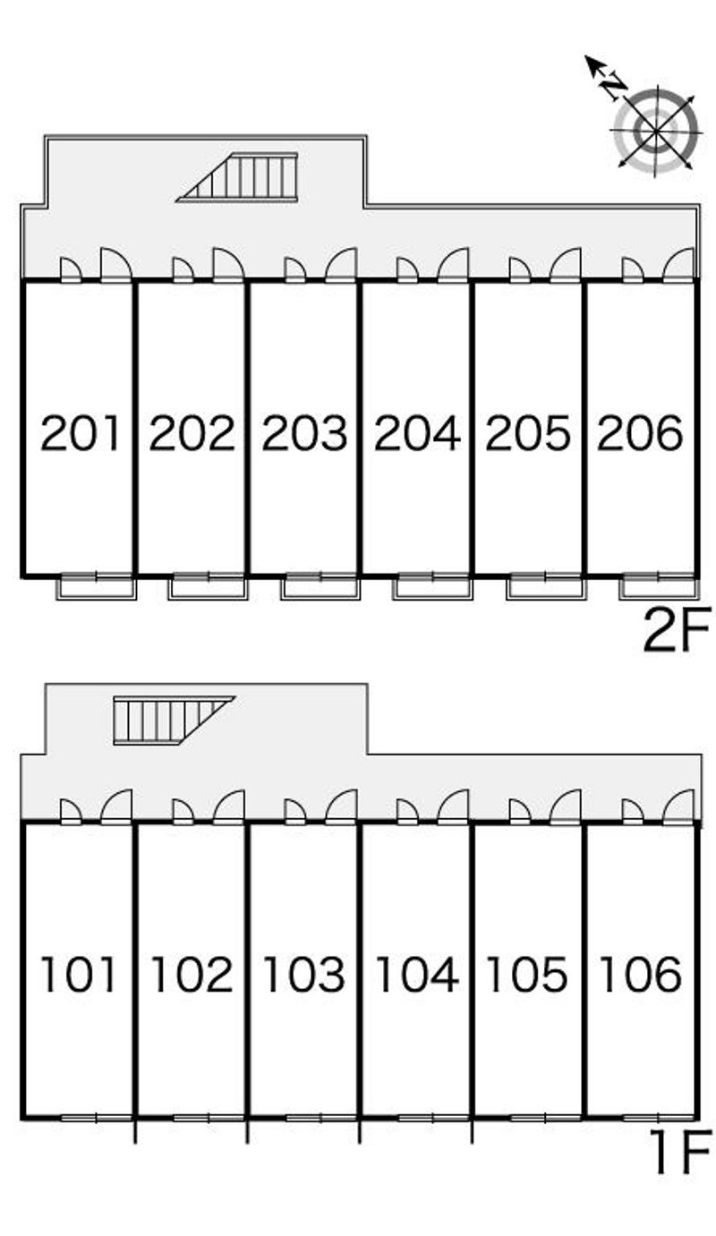 レオパレストガミ　ヒル 間取配置図
