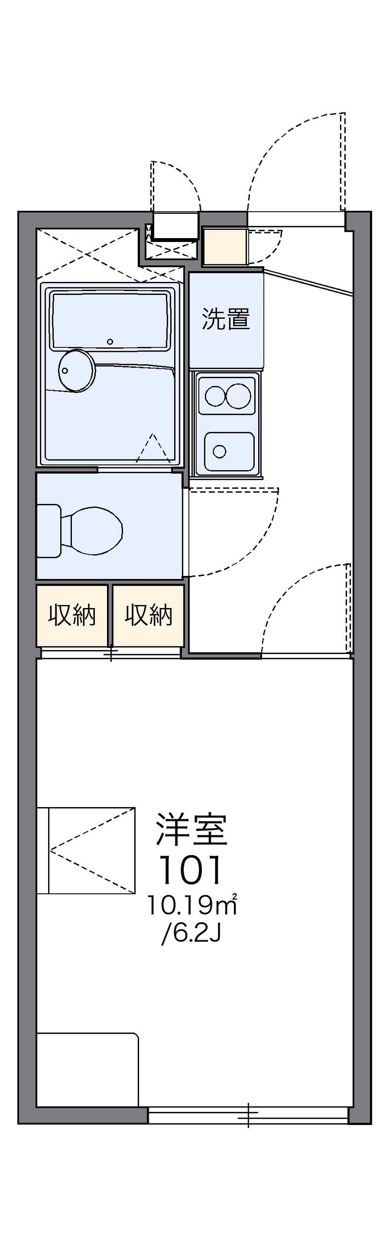 レオパレスルミエール 間取図