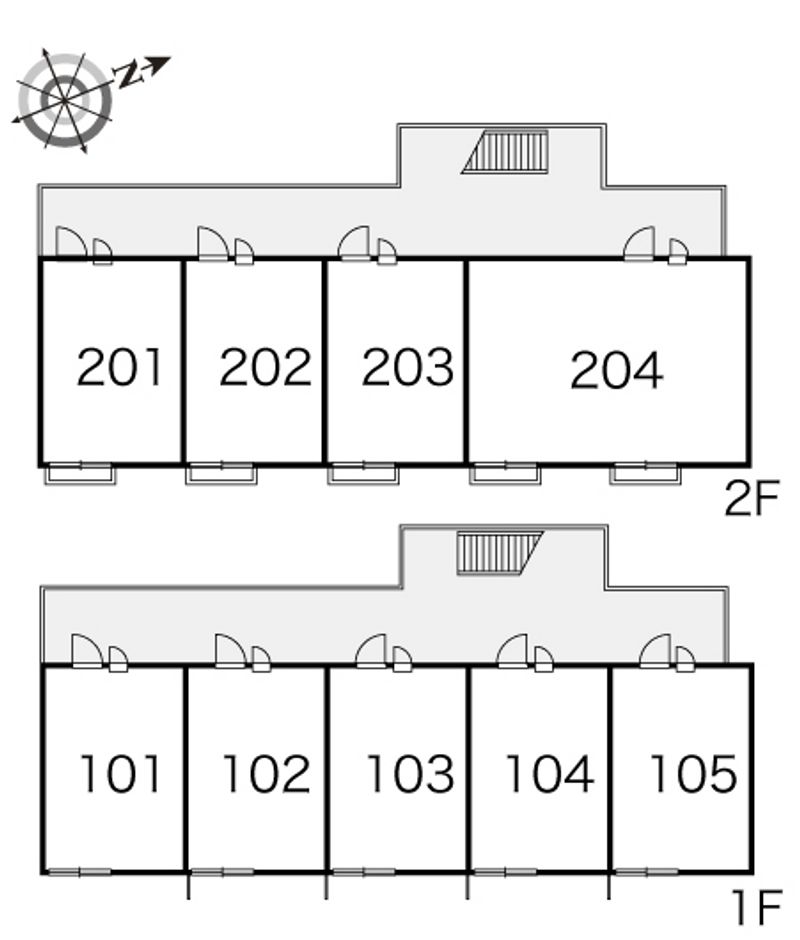 レオパレスカネキュウ 間取配置図