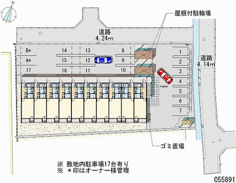 クレイノメイプルハイム 月極駐車場