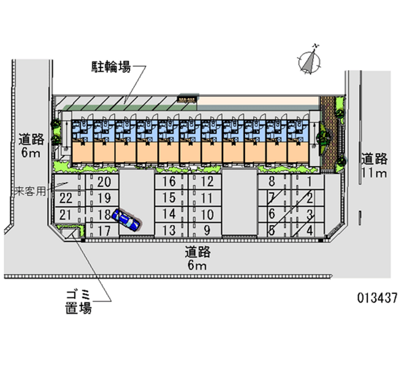 レオパレスブルーム 月極駐車場