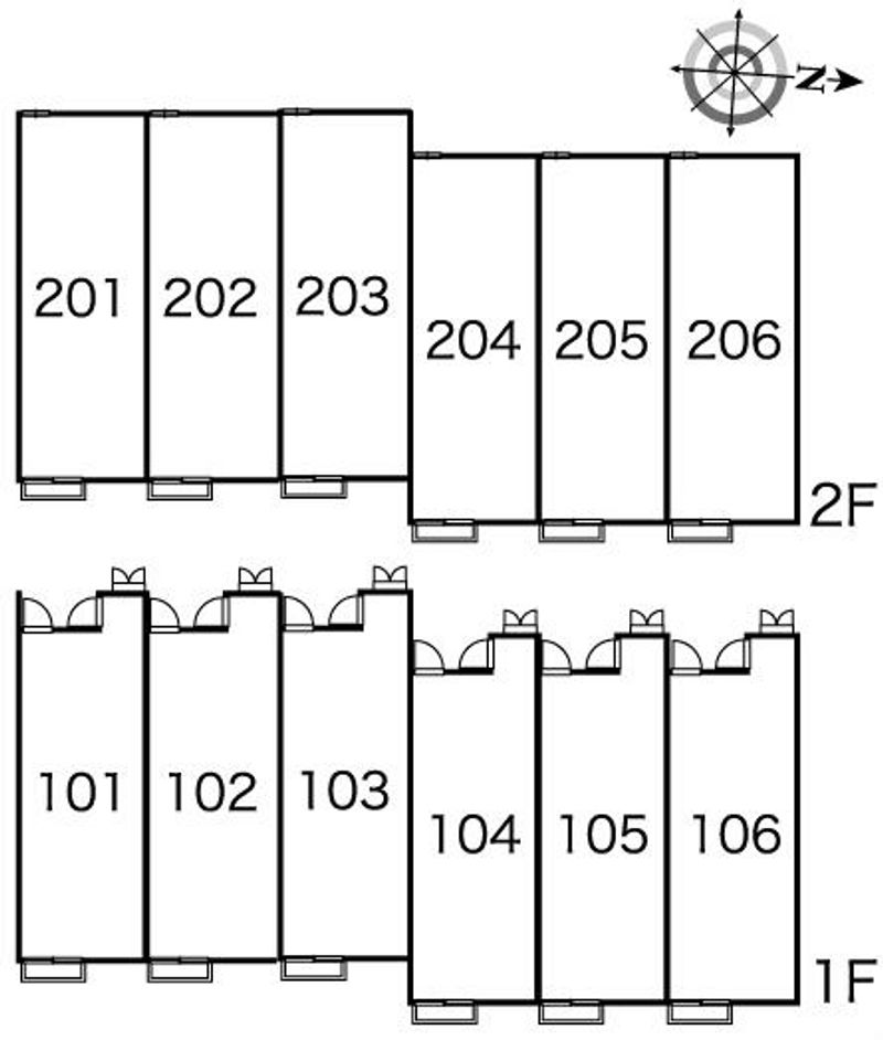 レオパレスイル　ソーレ 間取配置図