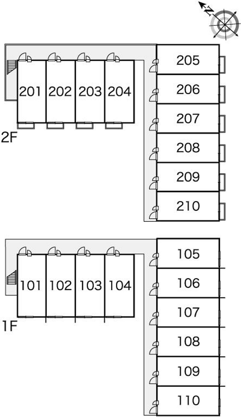 レオパレスレーブ 間取配置図