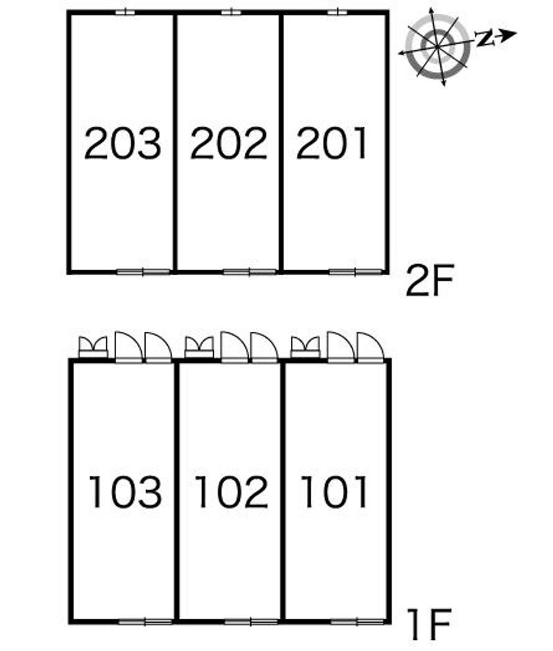 レオパレスアレグリア 間取り配置図