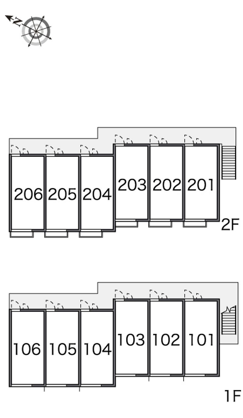 レオパレス室堂 間取配置図