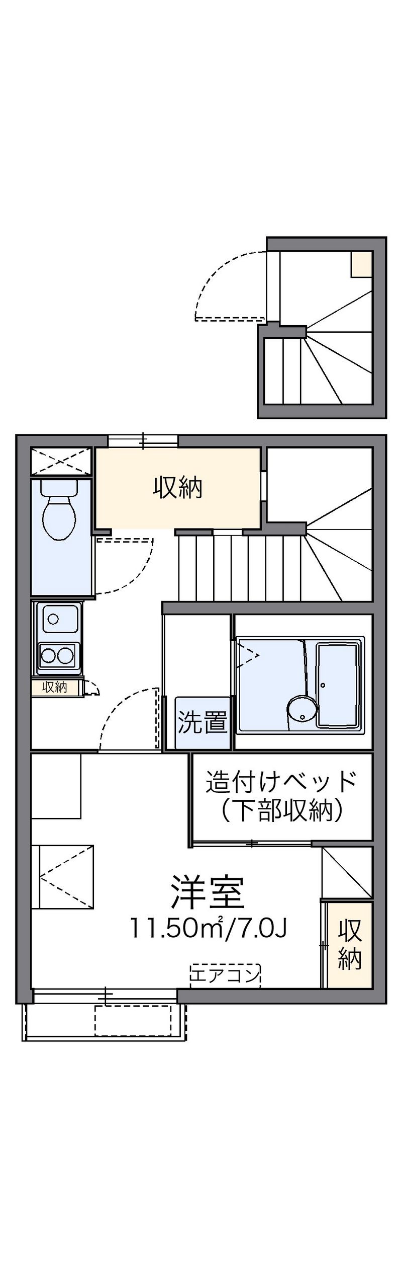 レオパレス天草Ⅱ 間取図