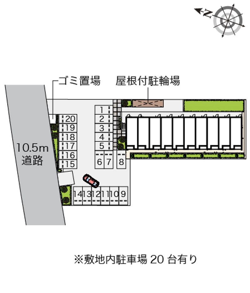 クレイノＨｉｇｈＢｒｉｄｇｅ２ 駐車場