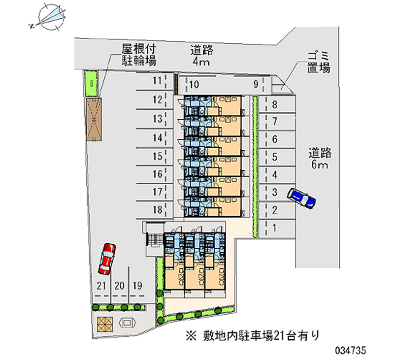 34735 Monthly parking lot