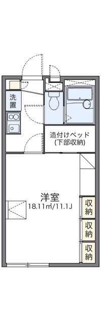 レオパレスマリリン 間取り図