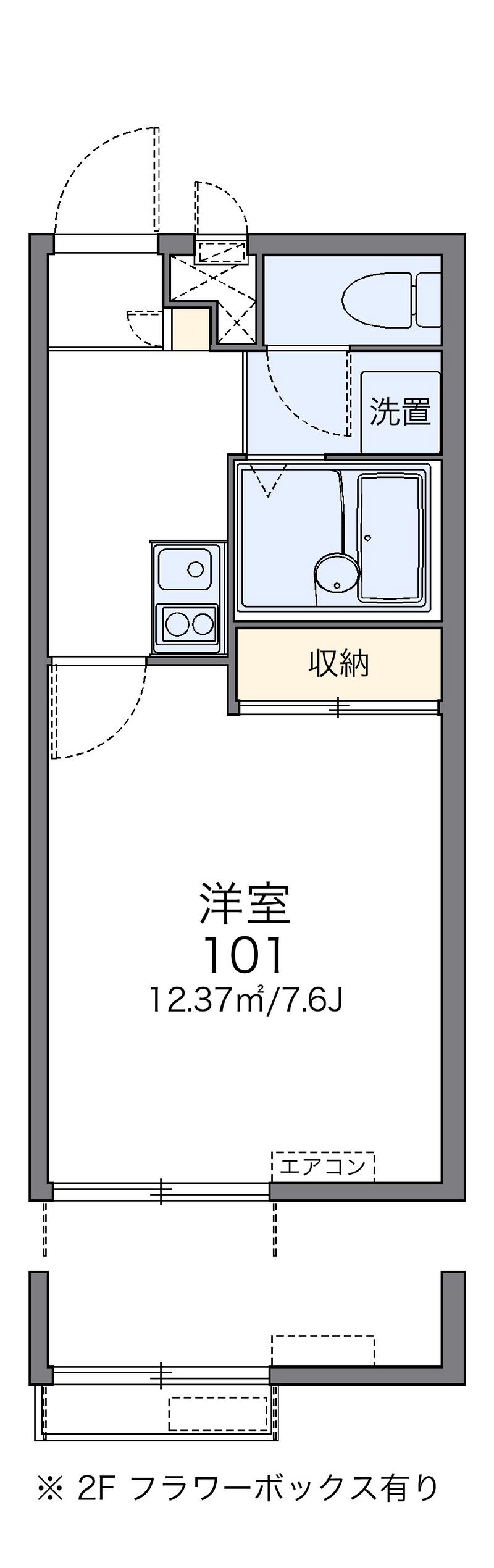 レオパレスルーチェⅡ 間取図