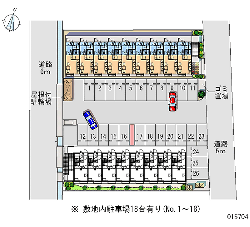 15704 Monthly parking lot