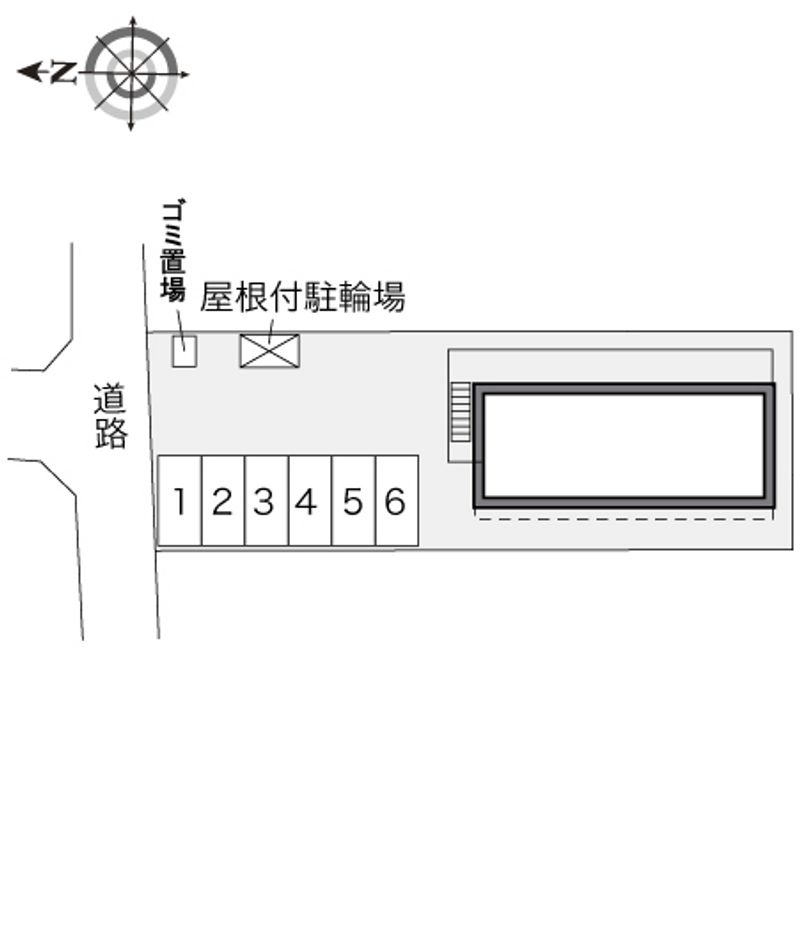 レオパレス賀茂 配置図