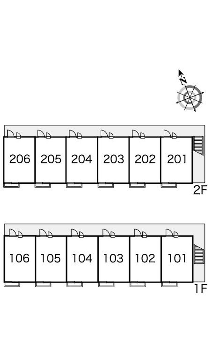 レオパレス茂 間取配置図