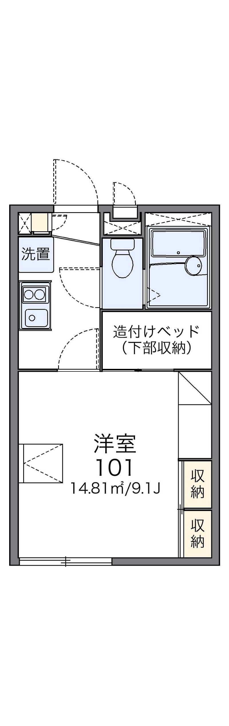 レオパレスＦｉｎｅ　Ｒ 間取図