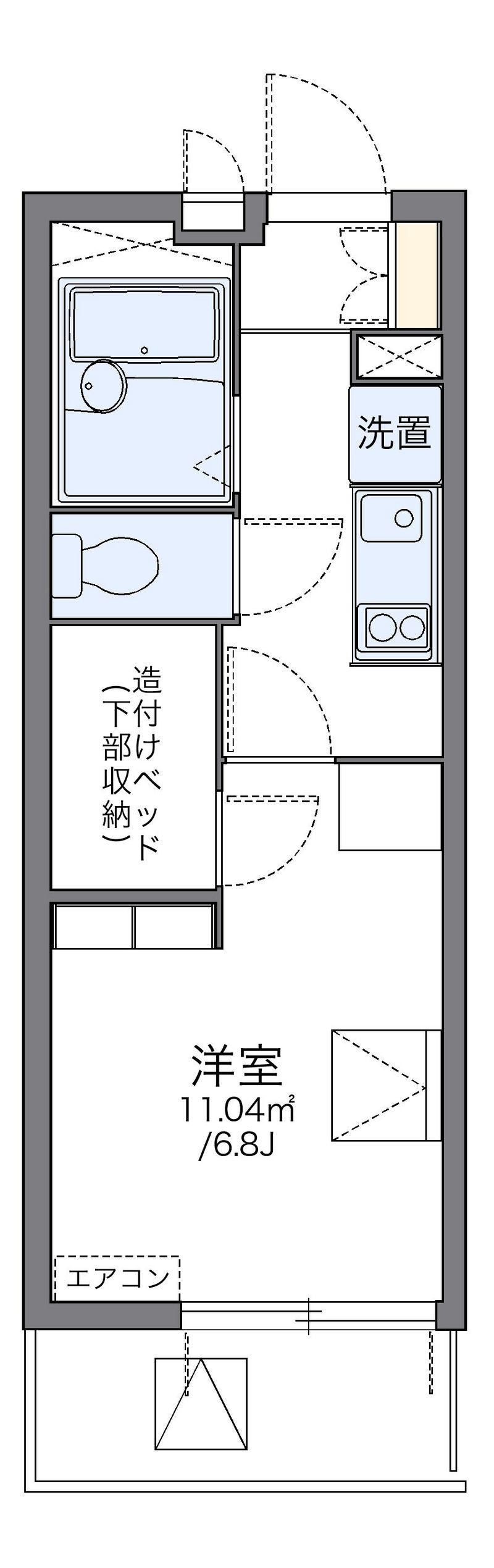 レオパレスＤＯＵＢＬＥＴＯＭＯ 間取図