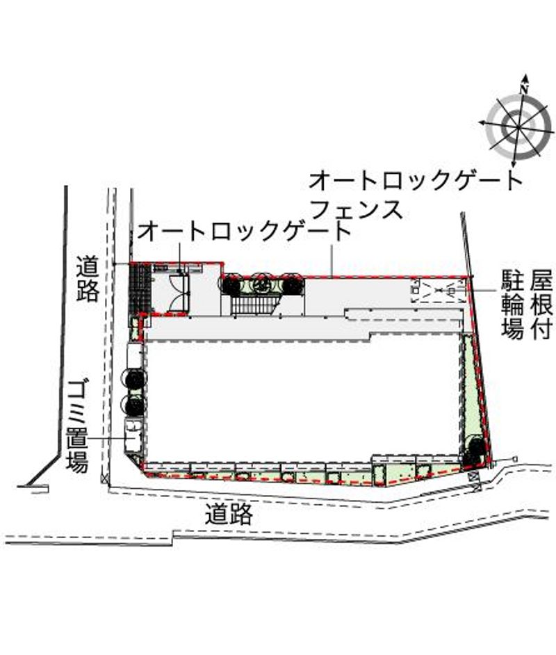 レオパレスセレーヌ新高円寺 配置図