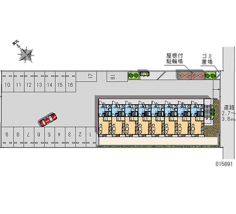 15891 Monthly parking lot