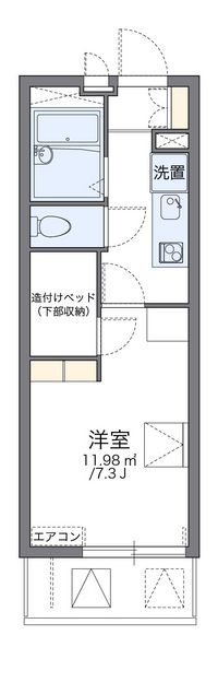 レオパレス南殿 間取り図