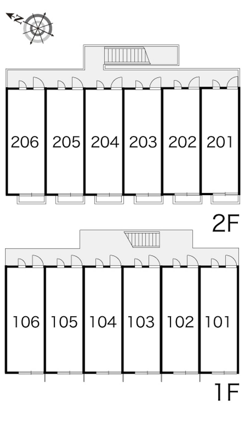 レオパレスヴァイオレット 間取配置図