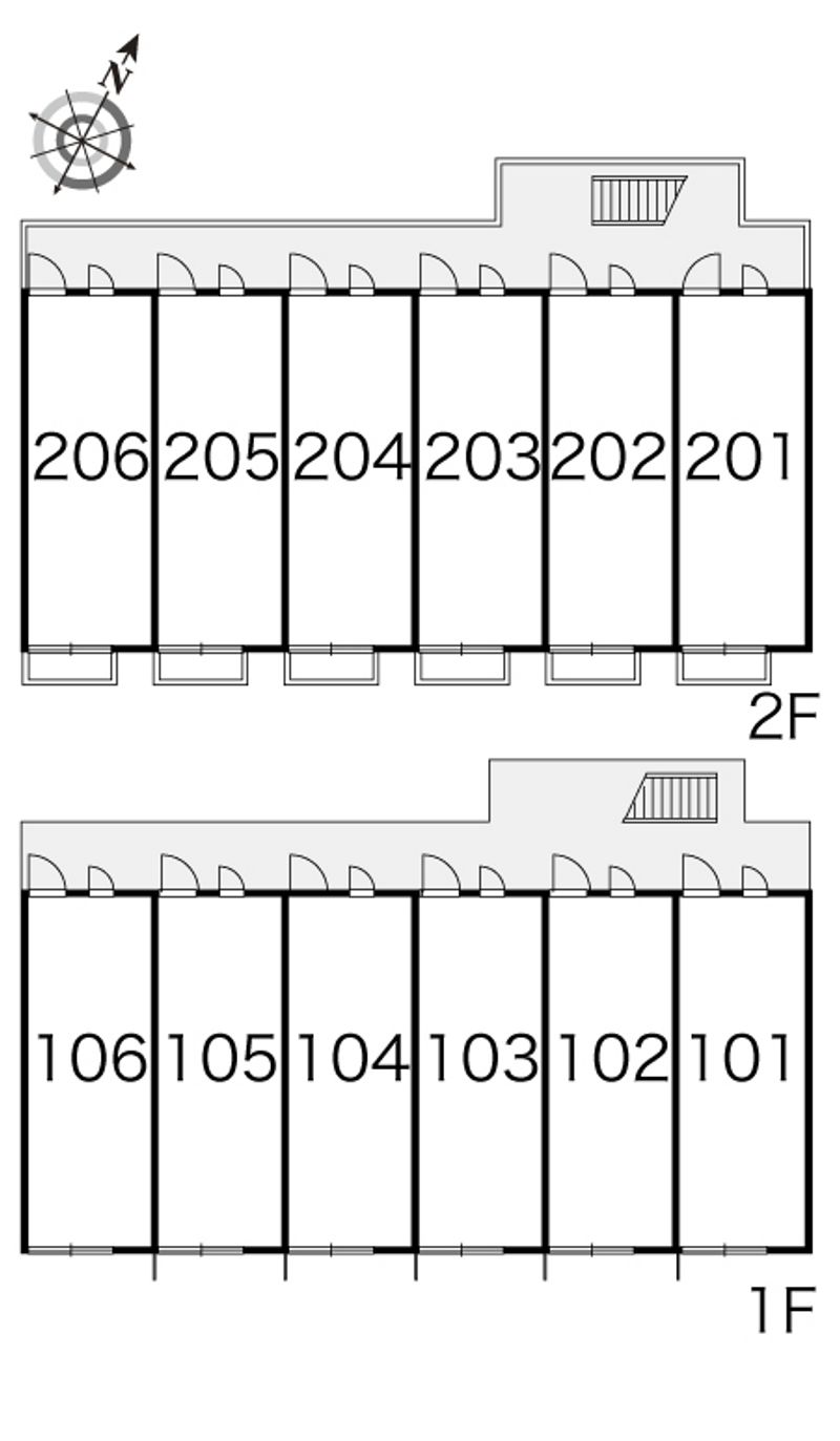 レオパレスルリームⅢ 間取配置図