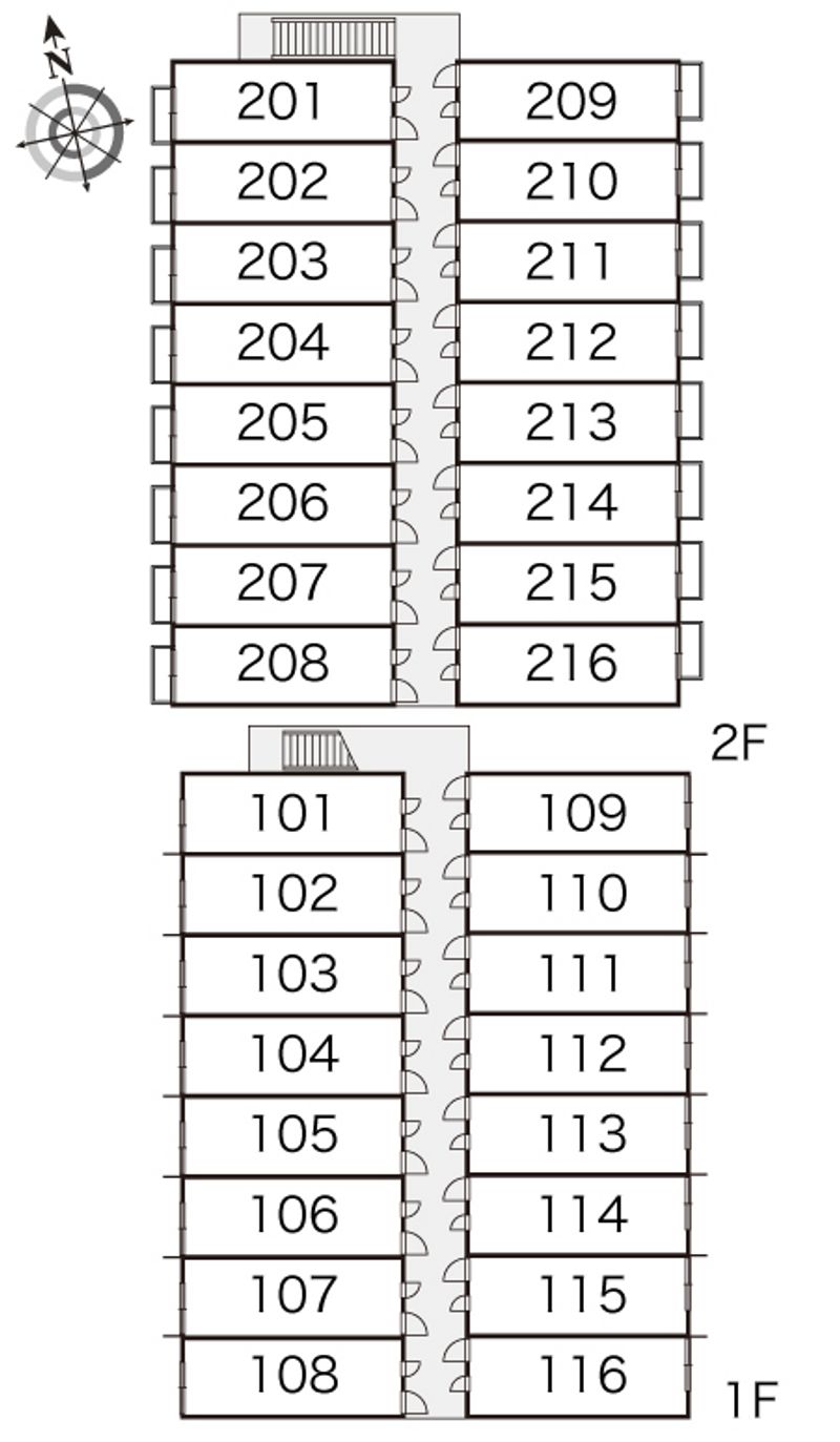 レオパレスリヴェール 間取り配置図