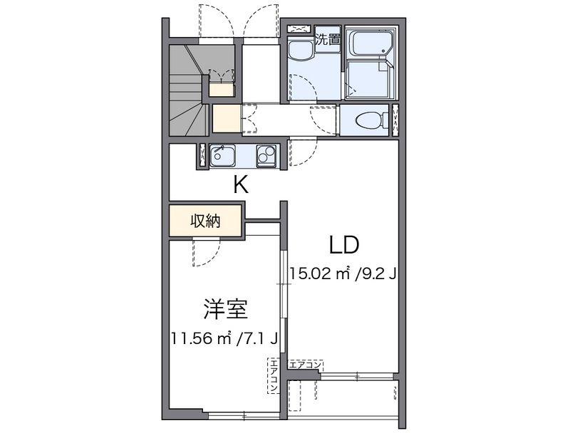 クレイノクオーレ狭山 間取図