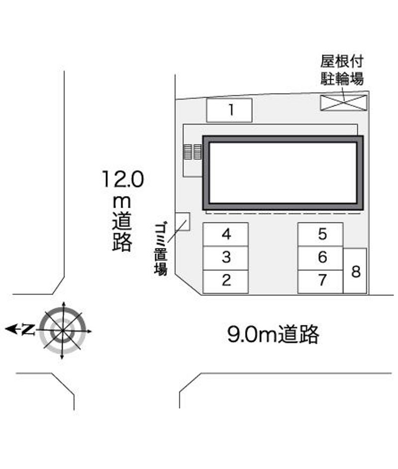 レオパレス小野 配置図