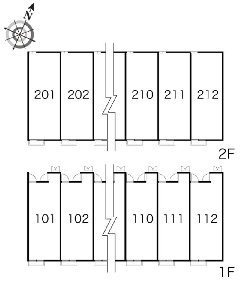 レオパレスピアーノ 間取配置図