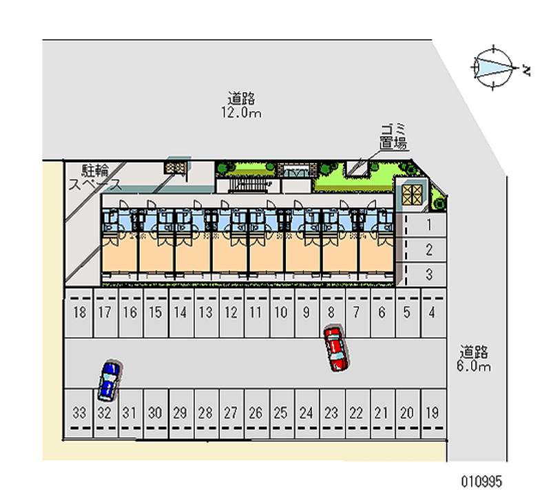 レオパレスジュエリー 月極駐車場