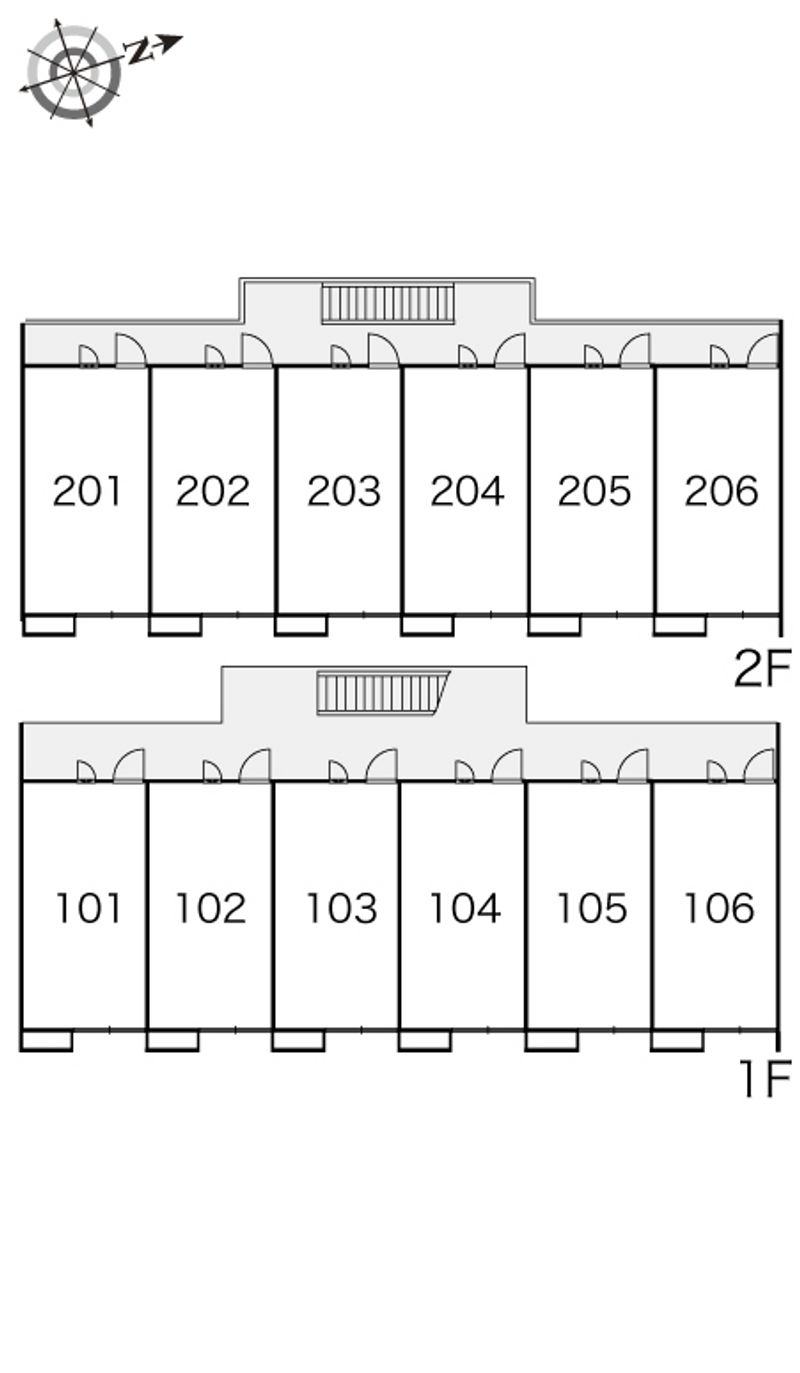 レオパレスフブキ 間取配置図