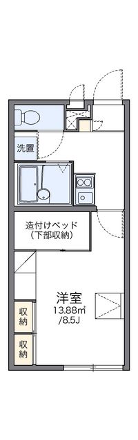 レオパレス飛鳥　常盤台 間取り図