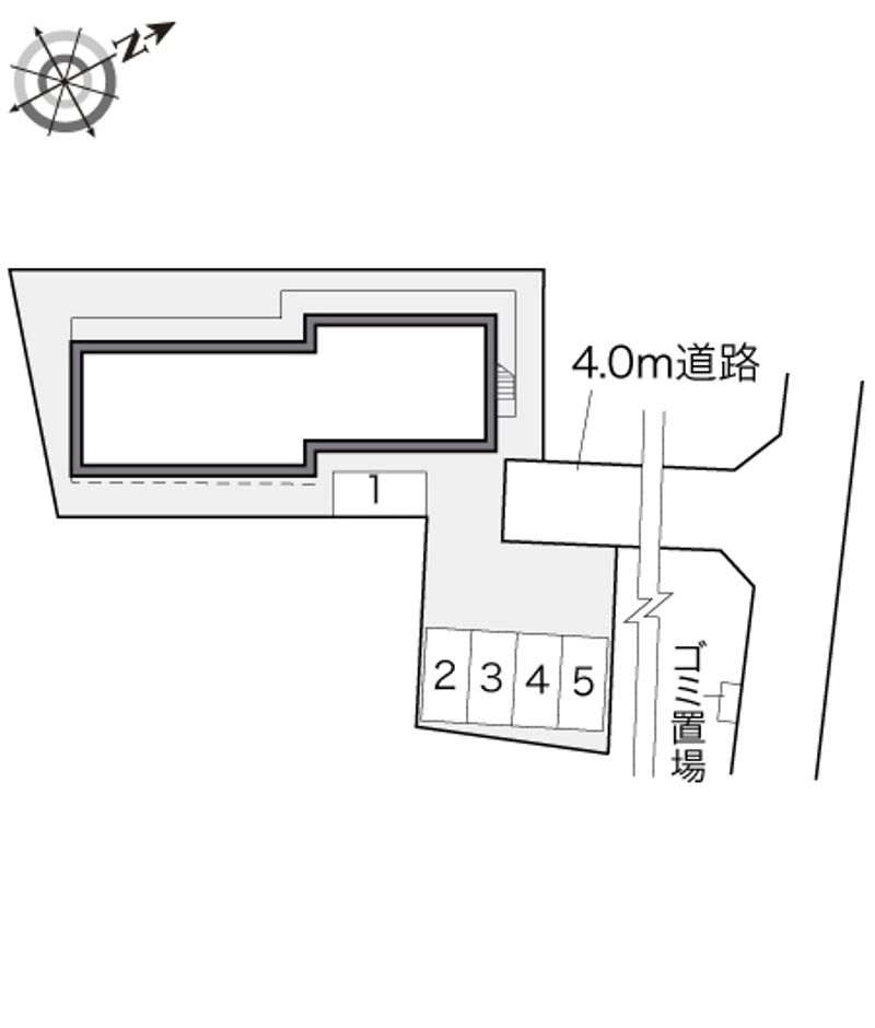 レオパレスサージュ　はまの 配置図