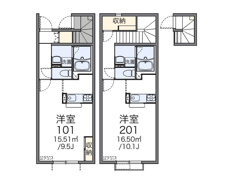 レオネクストＣＯＵＲＴ 間取図