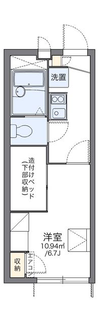 レオパレスウィステリアⅣ 間取り図