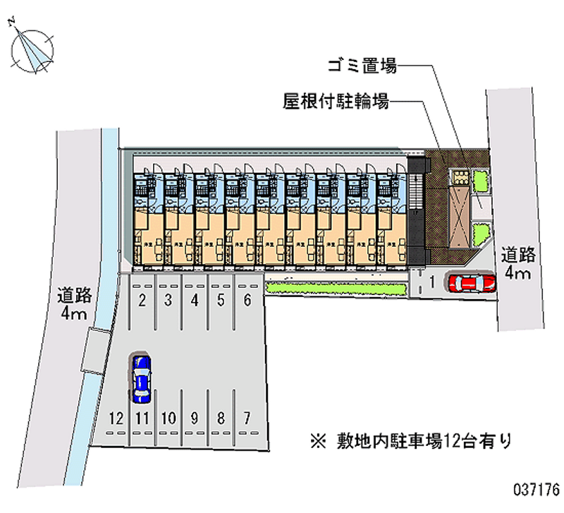 レオパレスシーサイド江井島 月極駐車場